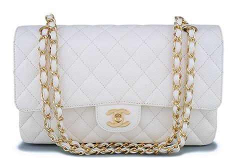 chanel handbags classic medium white|chanel classic flap bag medium.